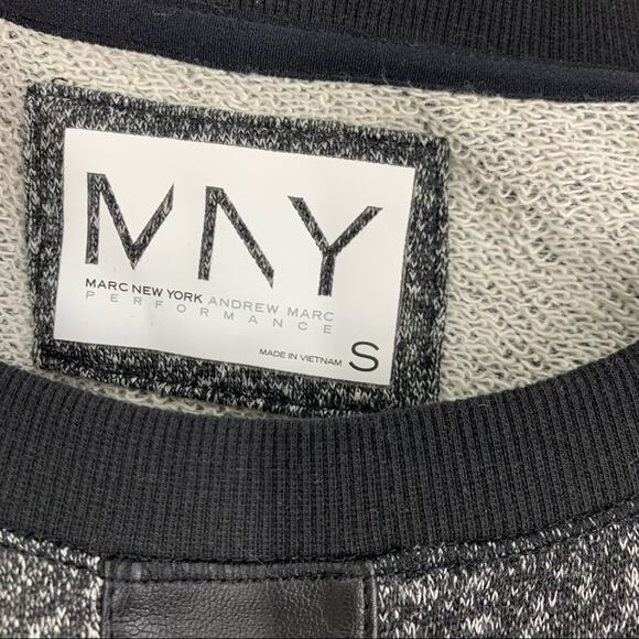 Marc New York Andrew Marc Cotton Knit Top Black Small NWT - Picture 6 of 9